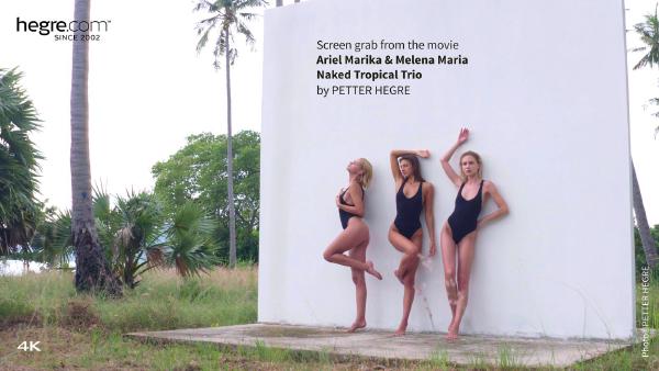 फ़िल्म 2 से स्क्रीन ग्रैब # एरियल, मारिका और मेलेना मारिया नेकेड ट्रॉपिकल तिकड़ी